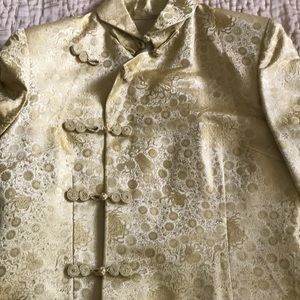Gold Asian style jacket/shirt